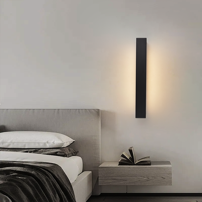 Modern Linear LED Wall Lamps Long Strip Metal Dimmable 3-Year Warranty Bedroom Living Room Decor