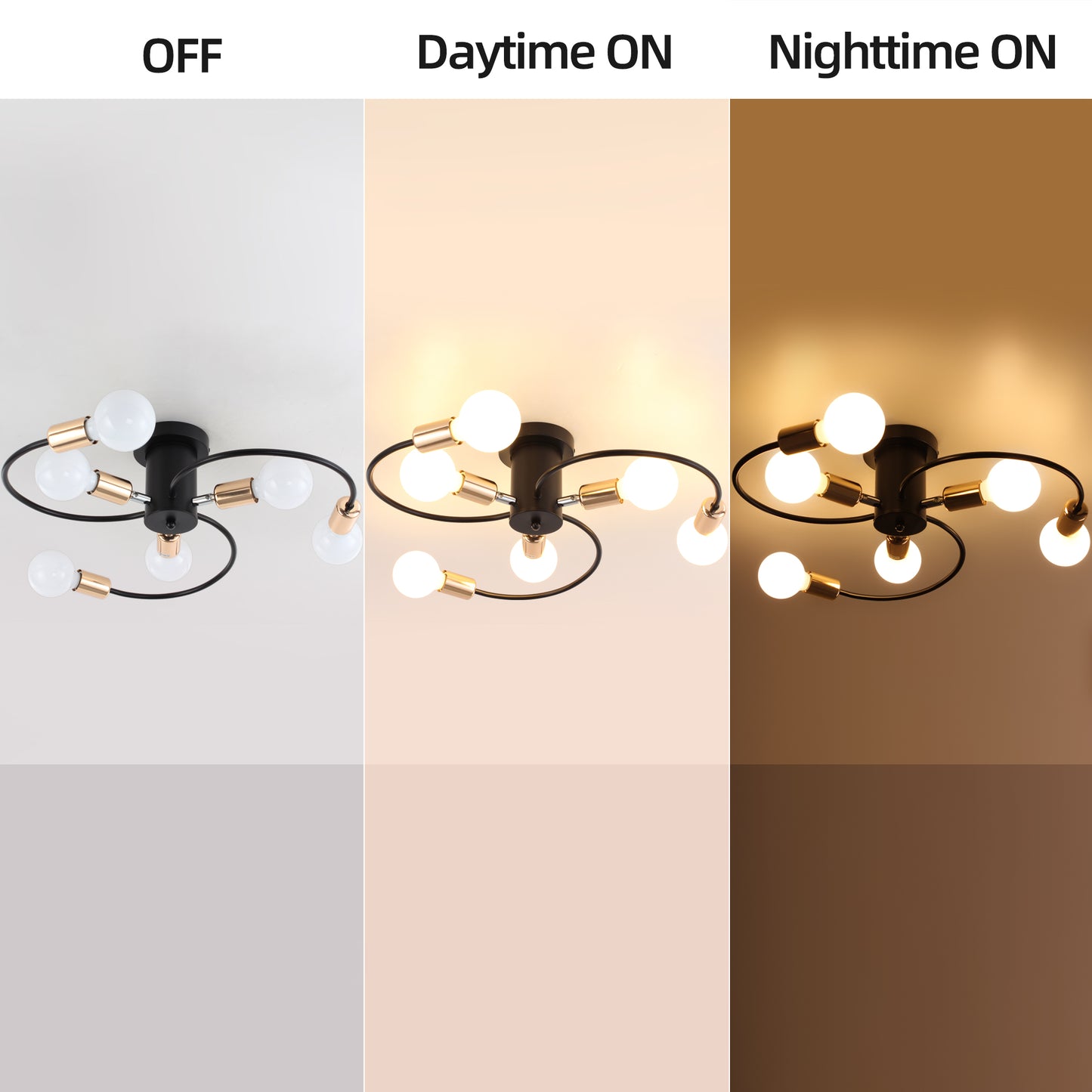 Modern Sputnik Chandelier Industrial Sputnik Ceiling Light