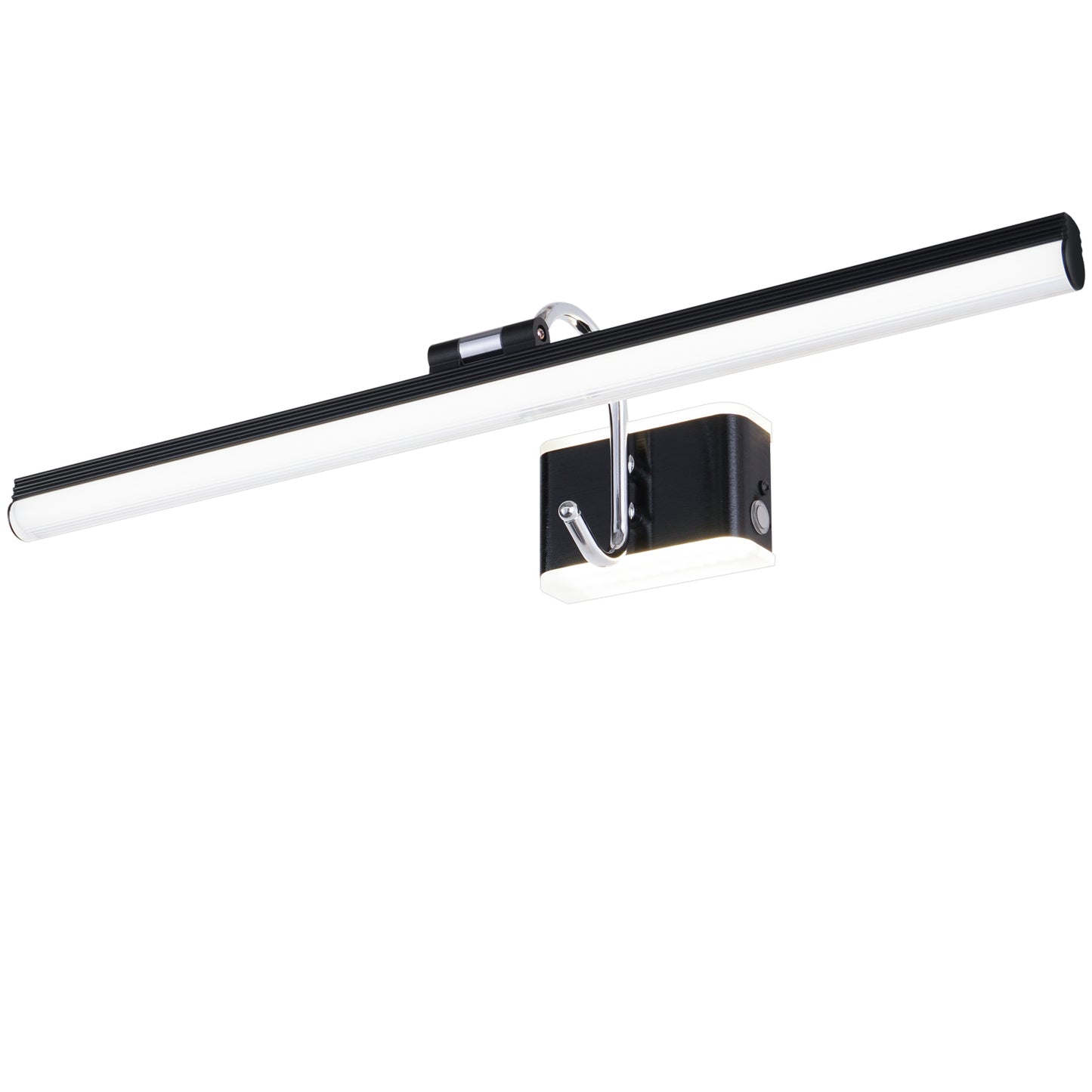 Modern Bathroom Light Fixtures 23 inch Led Vanity Lights,11W,Rotatable,Dimmable,Black BAR Bathroom Lighting fixtures Over Mirror,4000K Natural White Wall Light Fixtures for Bedroom