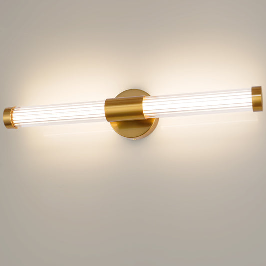 MantoLite LED Mirror Light Bathroom Mirror Lamp 60.5CM Wall Lamp IP44 Mirror Lamp 360°Modern Indoor Wall Light 12W 3CCT Adjustable 3000K/4000K/6000K Bathroom Light Picture Lamp Copper Color