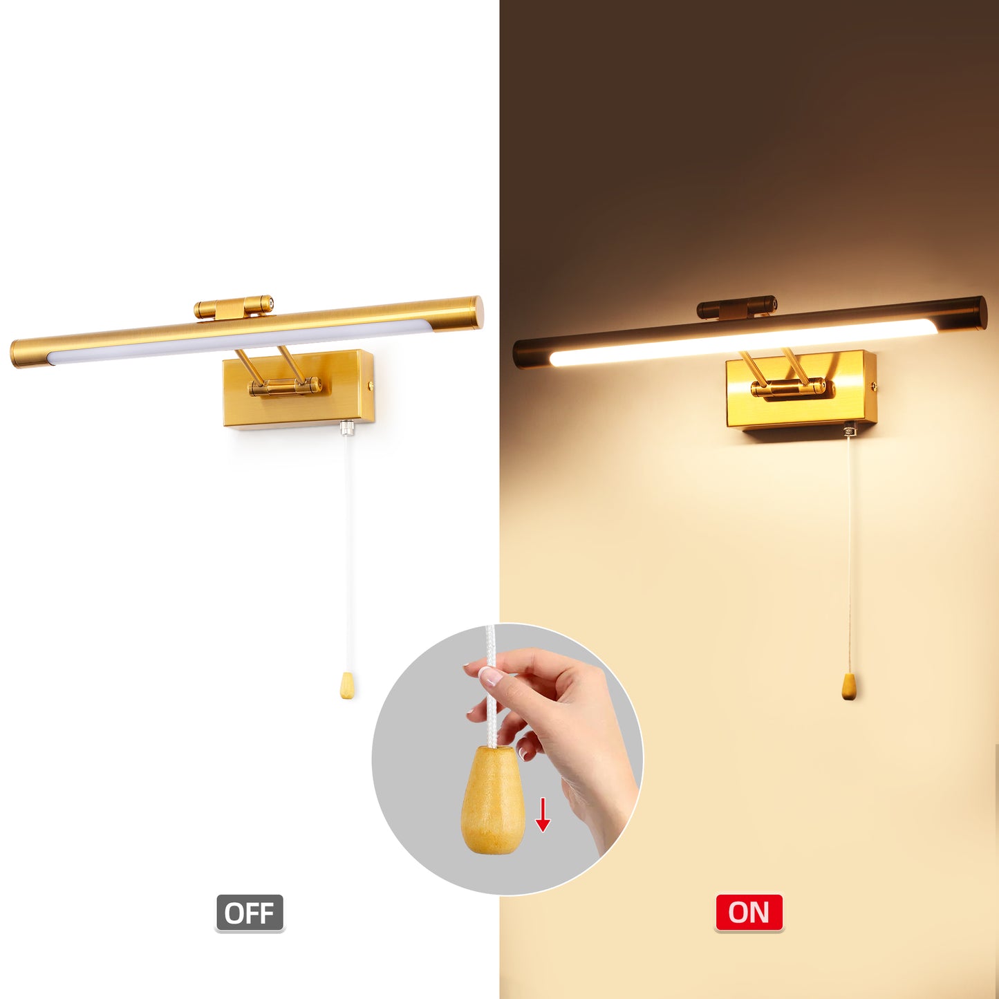Wall Sconce Lighting 8W, Bathroom Mirror LED