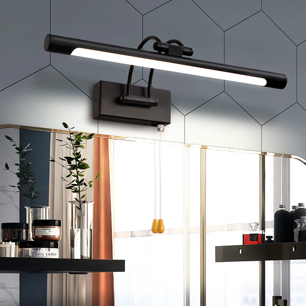 Modern Design Black Cylinder Painting Lamp Over Picture