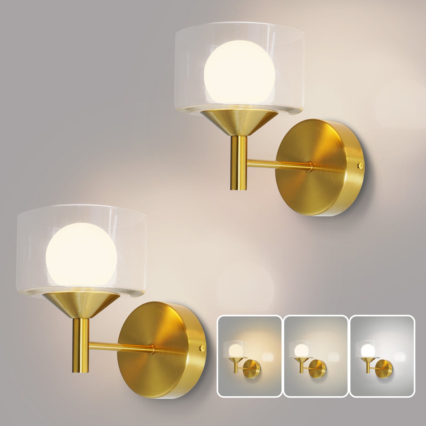 Vintage Wall Lamp Glass Wall Light Oval Glass Lampshade Hallway Wall Lamp &nbsp;(4500K) IP44, Nightstand Lamp, For Living Room, Bedroom