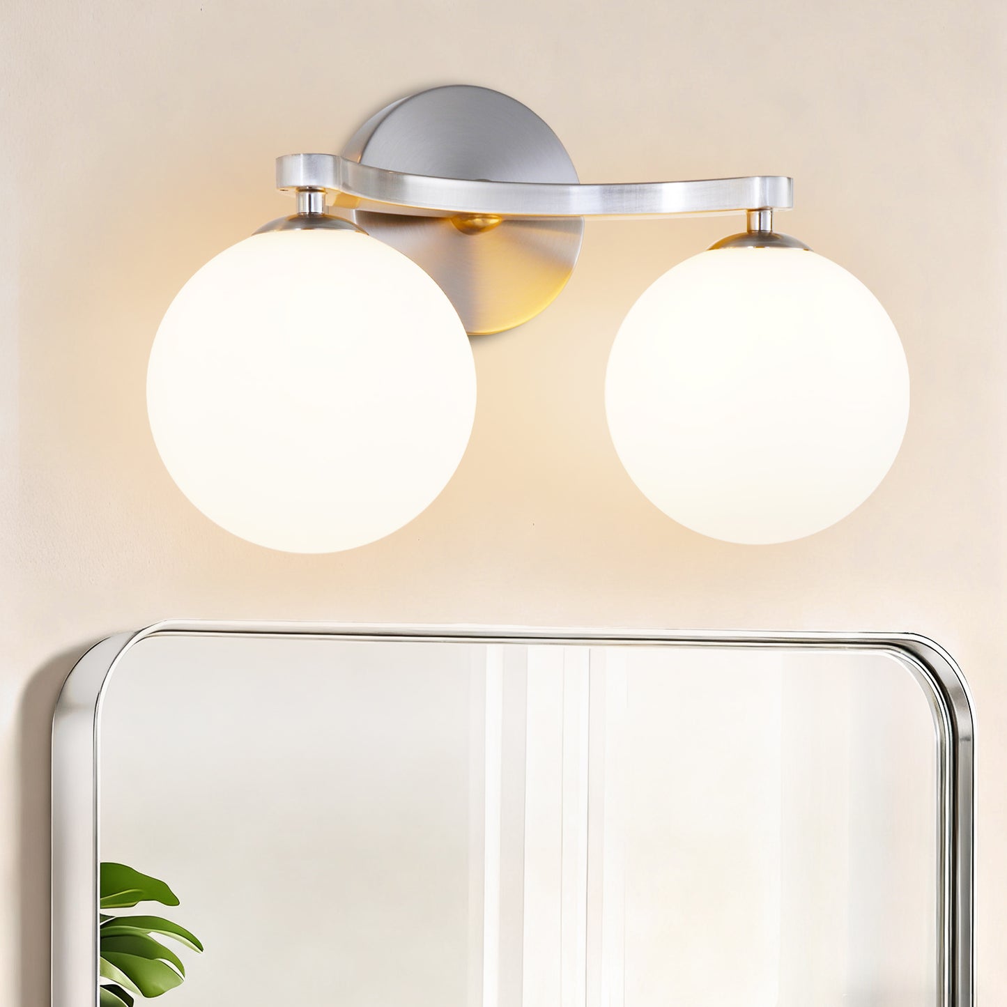 MantoLite Wandleuchte Innen,Moderne Wandleuchte LED mit Kugel Lampenschirm Für Badezimmer Schlafzimmer Flur Wohnzimmer