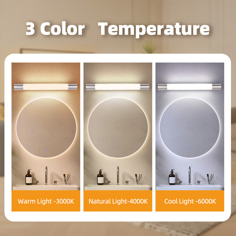 Stock IP44 Modern Chrome Finish Mirror LED Wall Lamp for Home Indoor Living Room Bedroom Corridor Hallway Lighting
