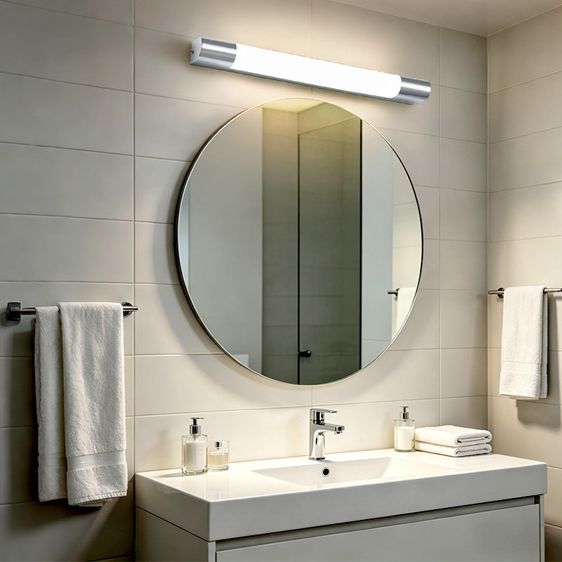 Stock IP44 Modern Chrome Finish Mirror LED Wall Lamp for Home Indoor Living Room Bedroom Corridor Hallway Lighting