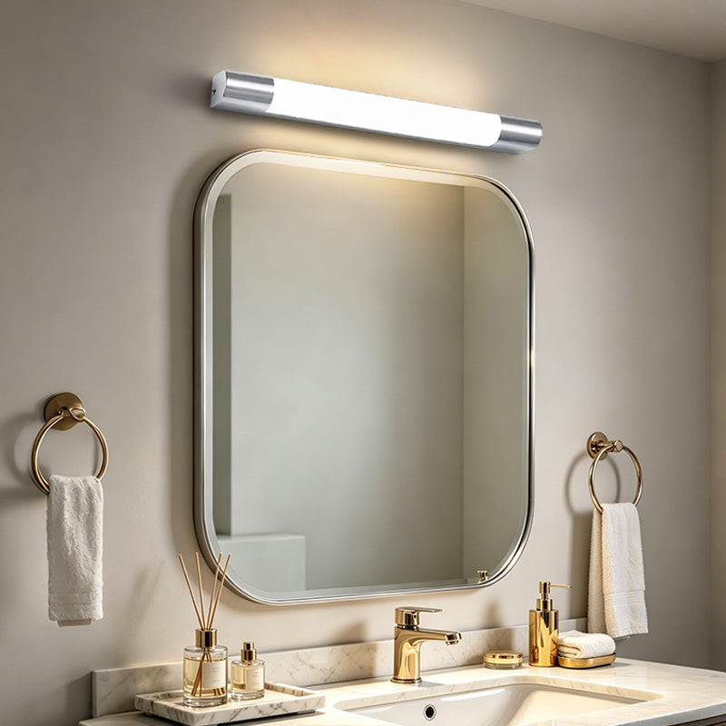 Stock IP44 Modern Chrome Finish Mirror LED Wall Lamp for Home Indoor Living Room Bedroom Corridor Hallway Lighting