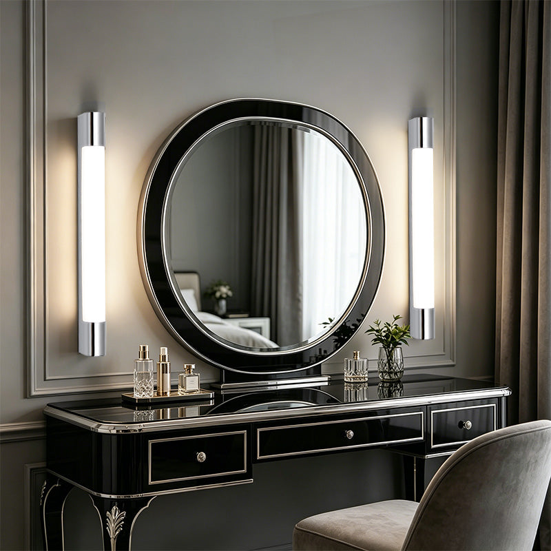 Stock IP44 Modern Chrome Finish Mirror LED Wall Lamp for Home Indoor Living Room Bedroom Corridor Hallway Lighting