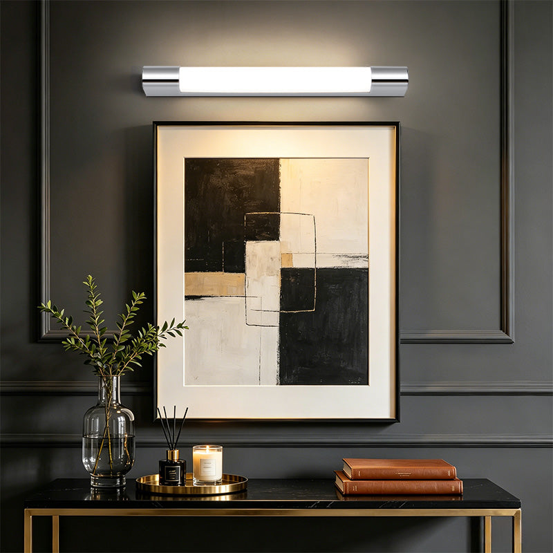 Stock IP44 Modern Chrome Finish Mirror LED Wall Lamp for Home Indoor Living Room Bedroom Corridor Hallway Lighting