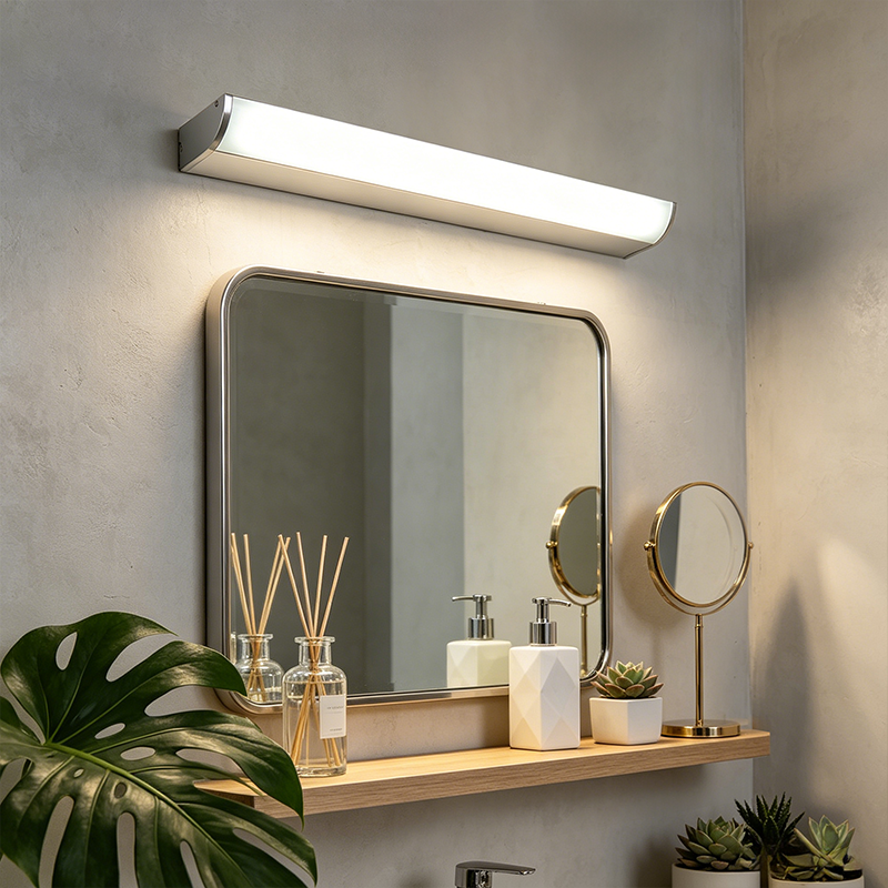 Indoor LED Aluminum Wall Light Fixture IP44 Bathroom Vanity Lamp with 6W/8W Modern Design for Hotel & Home Use