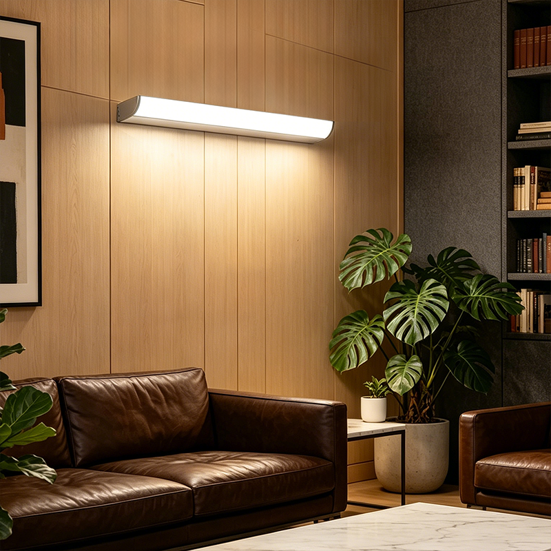 Indoor LED Aluminum Wall Light Fixture IP44 Bathroom Vanity Lamp with 6W/8W Modern Design for Hotel & Home Use