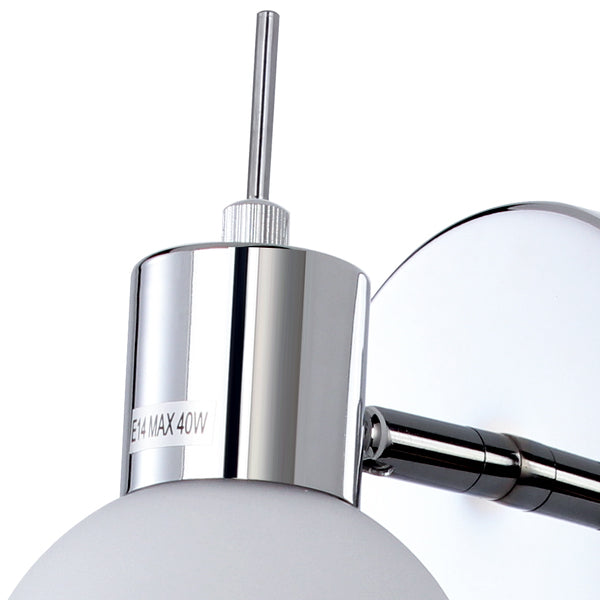 Wall Lamp Chrome Wall Sconce  Bathroom Vanity Lighting 2pc (1 pair)