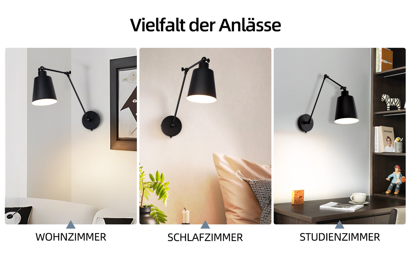 60 cm Bedside Lamp with Cone Lampshade