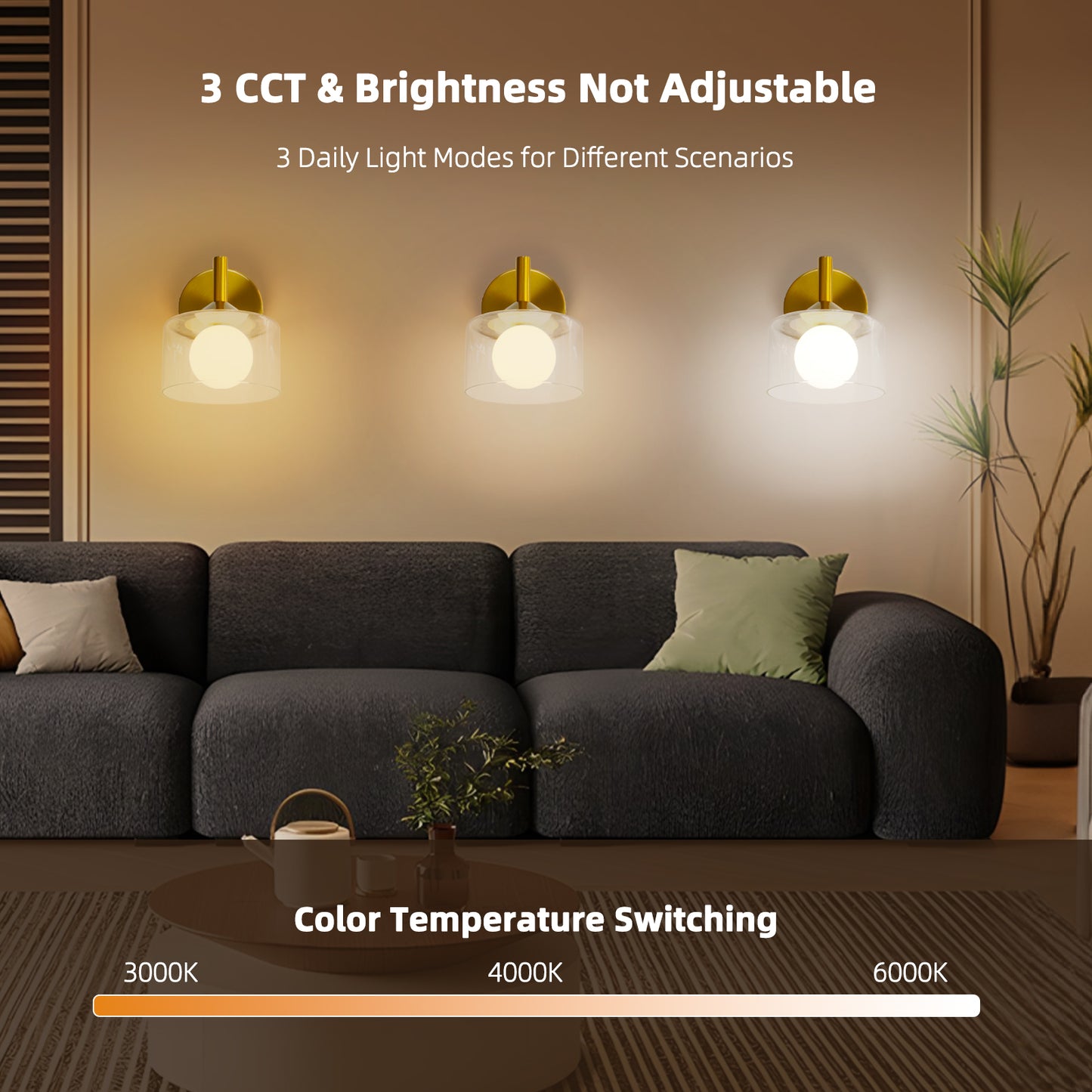 Vintage Wall Lamp Glass Wall Light Oval Glass Lampshade Hallway Wall Lamp &nbsp;(4500K) IP44, Nightstand Lamp, For Living Room, Bedroom