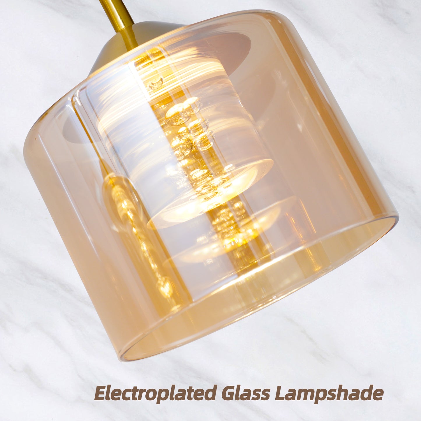 MantoLite Modern Mode Wall Light, Indoor LED 2-Lamp Wall Light, 3 Color Temperature Adjustable, Suitable for Bathroom, Bedroom, Living Room, Hallway, Kitchen (Copper, 40cm)