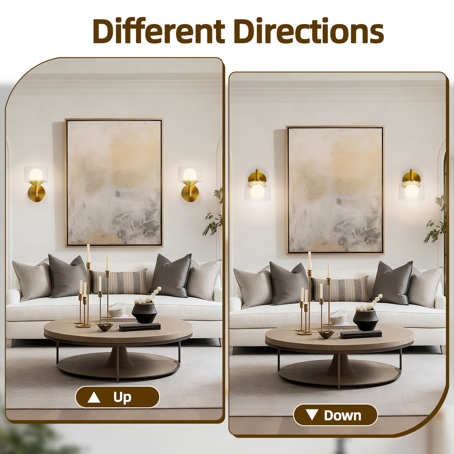 Vintage Wall Lamp Glass Wall Light Oval Glass Lampshade Hallway Wall Lamp &nbsp;(4500K) IP44, Nightstand Lamp, For Living Room, Bedroom