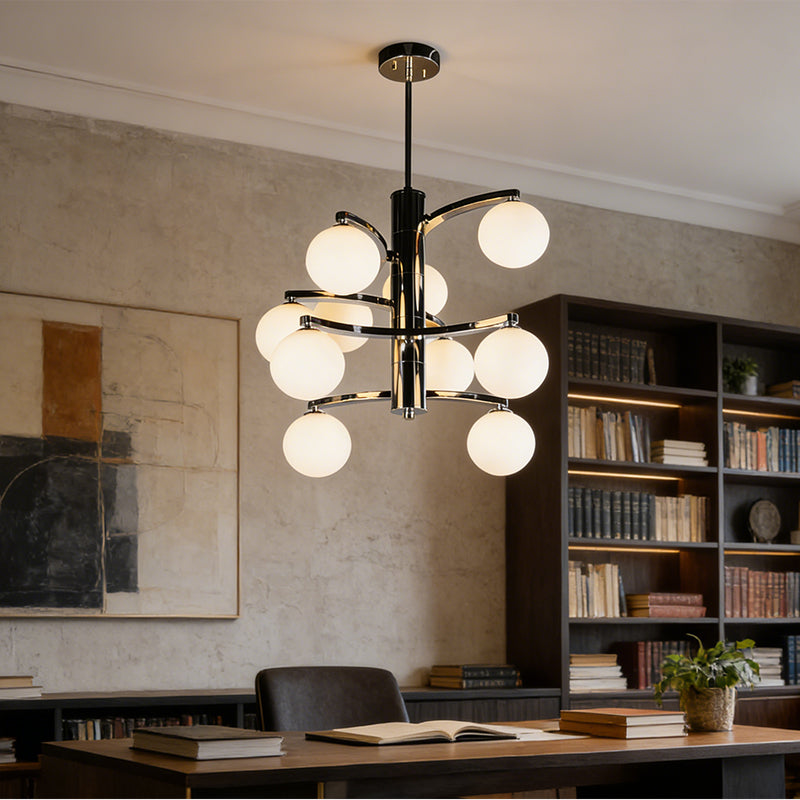Customized Manufacturer Modern Decorative Luxury Design Dining Hanging LED Chandelier Iron Glass High Brightness 3-Year Warranty