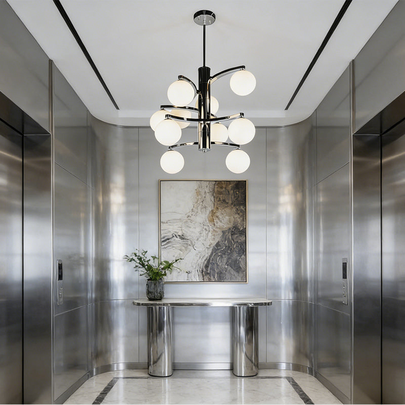 Customized Manufacturer Modern Decorative Luxury Design Dining Hanging LED Chandelier Iron Glass High Brightness 3-Year Warranty