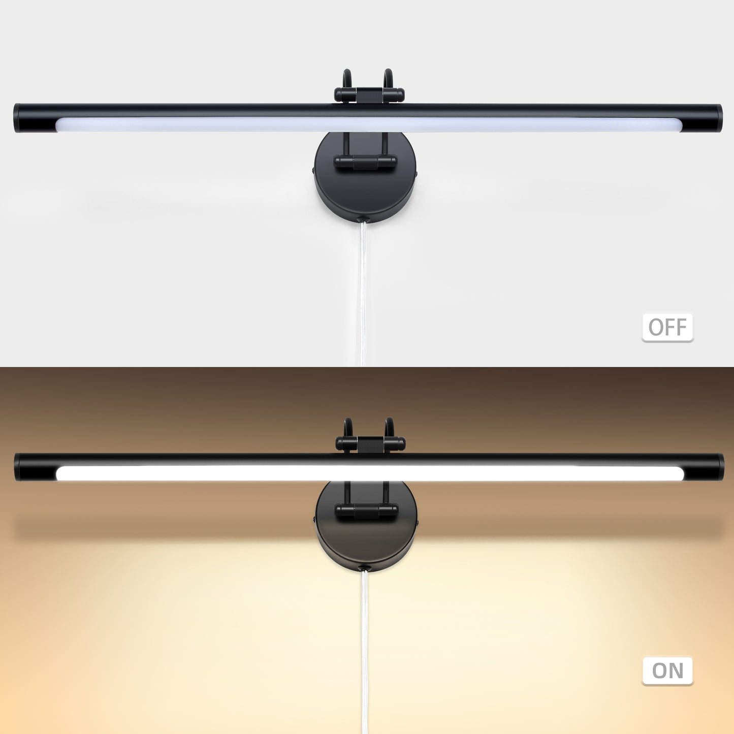 Rotatable Angle LED Home Decoration Wall Lamp 132B-BK 60 cm